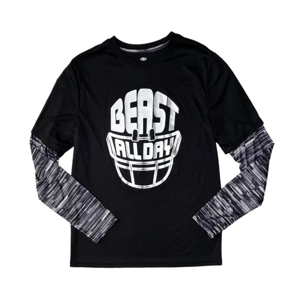 Athletic Works Other - ATHLETIC WORKS Boy's Black Graphic Long Sleeve Shirt